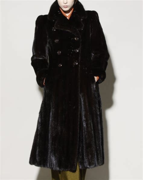 ysl fur coat|ysl coats women's.